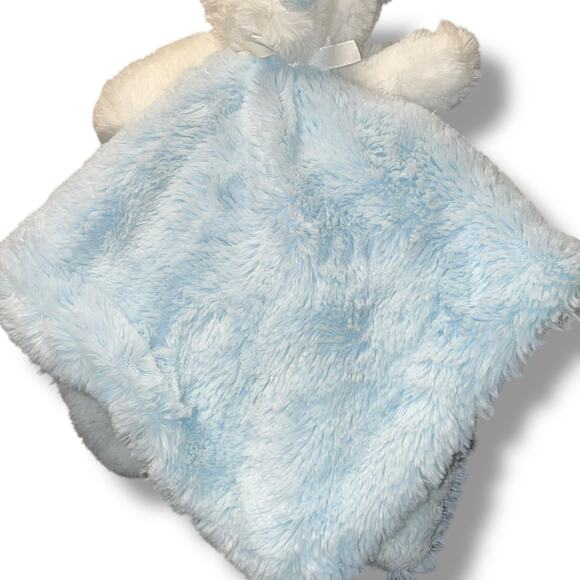 Blankets & Beyond Lovey Bear Rosette Swirls Security Blanket Plush Shower 15" - Picture 4 of 12